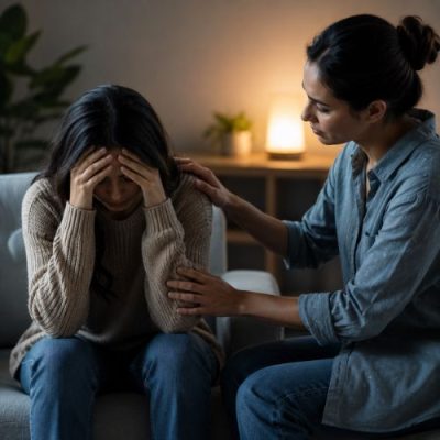 Stress anxiety and life-crisis support